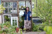 Frances Tophill holds her award win within her ‘Best Show Garden’, Frances’ Garden