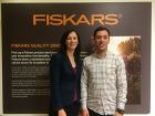 Kerry Murfin, Trade Marketing Director, with James Karanicolas, Trade Marketing Manager at Fiskars.