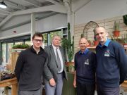 David Lydiat, HTA; Sir Paul Beresford MP; Andy Knight, Director & Martin Lines, Manager, Knights GC.